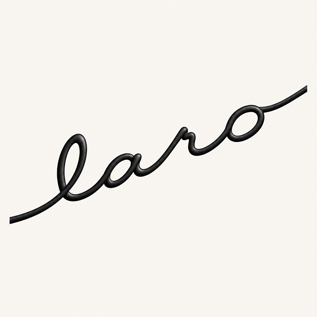 The Laro wordmark, written in one continuous line