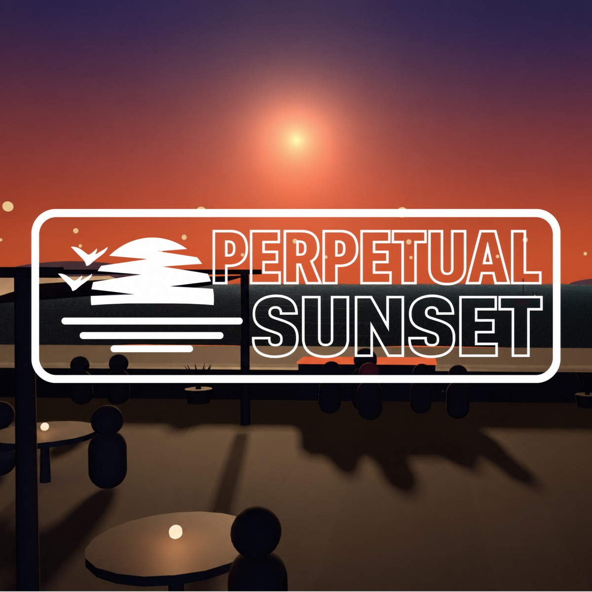 Perpetual Sunset — a café where the sun never finishes setting